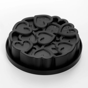 3D Silicon Cake Tin Eros Mini Ø 18 x H 4.5 cm, 1000 ml - Img 2