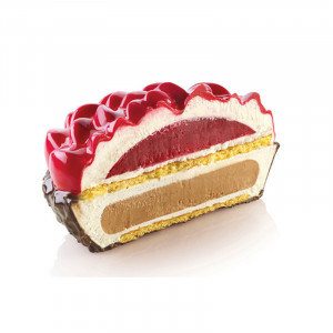 3D szilikon torta torta 3D KIT virág Ø 16 x H 8 cm - 2 db - Img 3