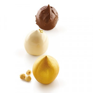 Aluna/Coconut Coconut 3D, Ø5.9xH6.2cm - Silicone mould Single-portion, 5 cavities - Img 4