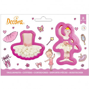 Balerina - Decupatoare Plastic Ø 9 si 9.5 x H 2.2 cm, Set 2 Buc - Img 2
