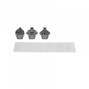 Banda Silicon Dantela Cupcakes 40 x 8 x H 0.18 cm (TRD12)