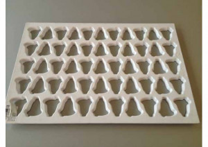 Bell mould cutting plate Ø6cm, 55 cavities - Img 2