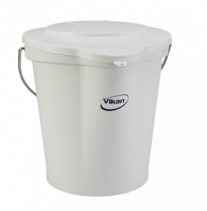 Bucket 12 L, White Plastic Material - Img 1