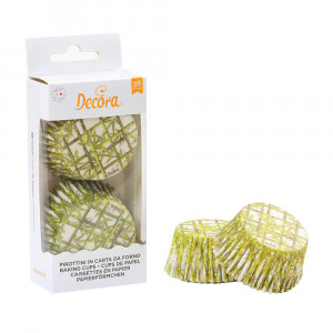 Chese L Bambusz mintás papír, R 5 x H 3,2 cm, 36 db - Img 2