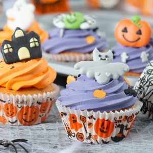 Chese L Hartie Model Halloween, Ø 5 x H 3.2 cm, 36 buc - Img 2