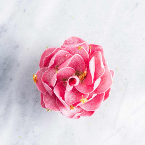 Chocolate Decorations Double Pink Petals, 4.5x3 cm, 200 gr, 150 pcs - Img 5