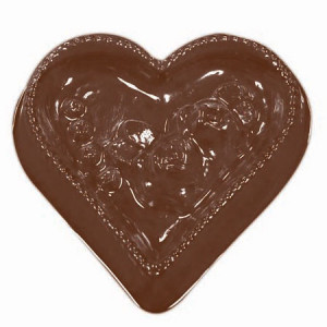 *Chocolate Plastic Moulded Chocolate Decor/Heart Wafers - Img 1