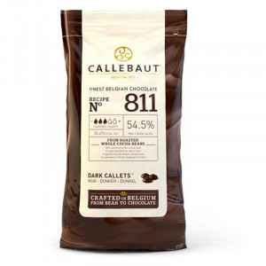 Ciocolata Neagra Recipe 811 Dropsuri 54.5% Barry Callebaut, 1 kg
