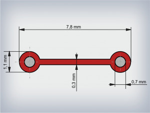Clipband piros 0,7 mm, tekercs 500 m - Img 4