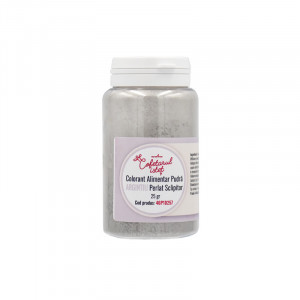 Colorant Alimentar Liposolubil Pudra Perlata Argintiu 25 gr