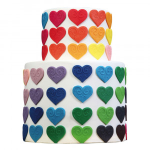 Decorated Heart - Plastic Cutters with Extractor Ø 4 - 6 cm, Set 2 pcs - Img 4