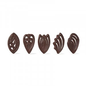 Decoratiuni de Ciocolata Exclusive Diverse Modele Dobla, 4.5 x 2.5 cm, 390 gr, 310 Buc - Img 1