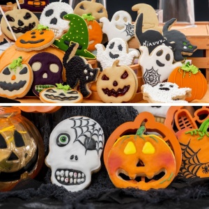 Decupatoare Plastic Halloween 6 Modele, 6 - 9 x H 2.2 cm, 48 buc - Img 2
