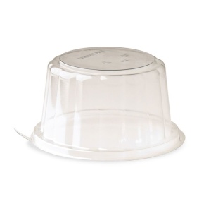 Dome lid Ø 18 x H 8 cm, Transparent, Set 50 pcs