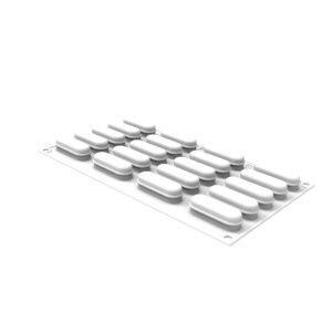 Eclair XS 14 szilikonforma, 5,5 x 1,7 x H 1,7 cm, 20 üreg x 14 ml, 5,5 x 1,7 x H 1,7 cm, 20 üreg x 14 ml - Img 2