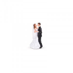 Ehetetlen figura Romantikus menyasszony és vőlegény H 14.5 cm