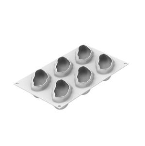 Fistic 3D 9.9 x 5.6 x H 4 cm - Forma Silicon Monoportii, 6 cavitati x 120 ml + decupator - Img 4