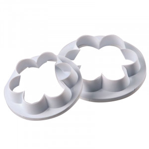 Flower 6 Petals - Plastic Cutters Ø 6.5 and 7.5 cm, Set of 2 pcs - Img 1