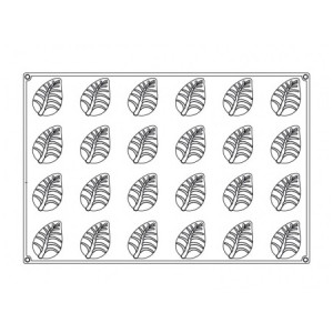Forma Pavoflex 60x40cm Frunza 8.6x5.6xh3.8cm, 24 cavitati, 105 ml - Img 2