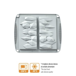 Forma Silicon Iceberg 14.3 x 7.1 x H 2 cm, 2 cavitati
