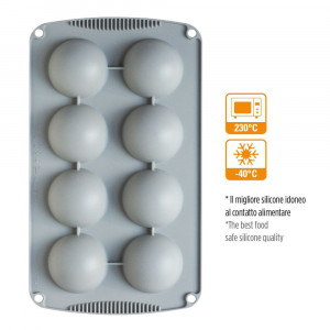 Forma Silicon Semisfera Ø 6 x H 3 cm, 8 cavitati - Img 2