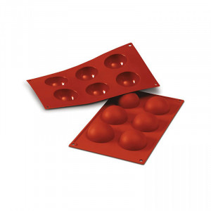 Forma Silicon Semisfere Ø6xH3cm, 6 cavitati (SF003) - Img 2