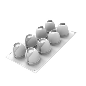 Forma Silicon Taki Ø 5 x H 7 cm, 8 cavitati x 100 ml - Img 3