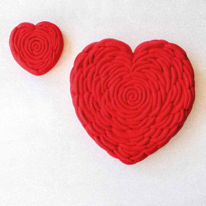 Forma Silicon Tort 3D Inima Je T'aime 18.5 x 18.5 x H 5 cm, 1000 ml - Img 2