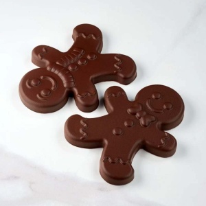 GingerMan 3D, 12.8 x 16 x H 4 cm, Set Matrite Plastic 2 Subiecte Ciocolata - Img 3