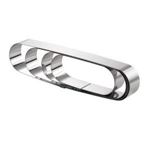 Hosszúkás rozsdamentes acél ág 31x6x6x6xH5cm
