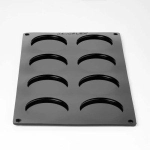 Kit Forma de Silicon Macarons Monoportii 2 x 8 cavitati, Ø 7 x H 3.5 cm, 110 ml - Img 3