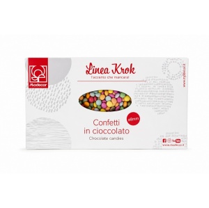 Lapított gyöngyök, Colormix csokoládé, Ø 8 mm, 1 kg