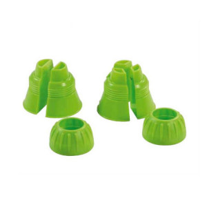 Large Cups Spits / Sprituri, Decor 2 and 3 colours, Ø Base 5.5 cm, Ø Top 2 cm, H 5 cm, Set 2 pcs