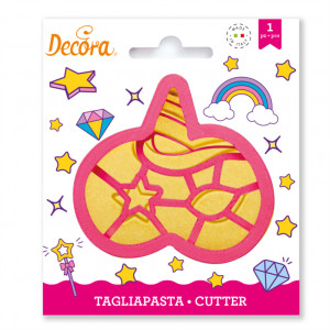 Masca de Carnaval Unicorn - Decupator Plastic Ø 9 x H 2.2 cm - Img 2