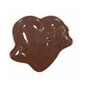 *Matrita Plastic Chocolate Hearts Decor Chocolate Heart-star #3.3cm  - Img 1