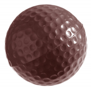 Matrita Policarbonat 18 Praline Ciocolata Minge golf, Ø 4 x H 2 cm, 20 gr