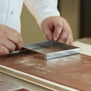 Microperforated Frame Square Tarte Square Straight Corners, 15x15xH2cm - Img 3
