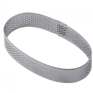 Microperforated Oval Tarte Frame, 9.2x5.4xH2cm - Img 1