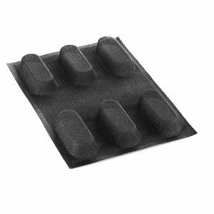 Mikroperforált szilícium forma 30,5 x 20,3 cm, 6 üreg 9,5 x 4 x H 2,5 cm, 2 db-os készlet - Img 3