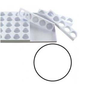 Monoportii Round Ø 6,5 x H 4 cm - комплект от 7 форми 35 продукта, тава 60 x 40 cm - Img 2