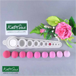 Mould Silicone Semispheres Dif. Size / Dosage Katy Sue Sugar Paste, 10 cavities - Img 2