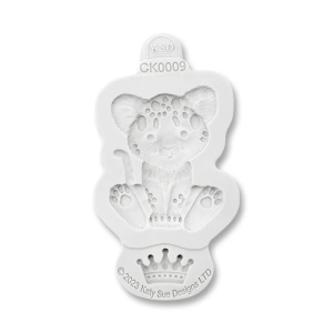 Mulaj Silicon Baby Jungle Leu si Coronita, 2 Subiecte Ø 1.6 si 6.4 cm - Img 3