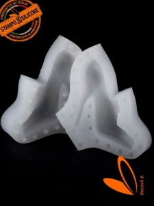Mulaj Silicon Pantof Toc Vintage 3D, 11 x 5.7 x H 10.4 cm - Img 2