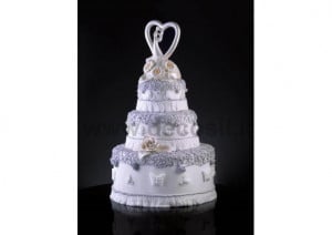 Mulaj Silicon Statueta Stilizata 3D Mire-Mireasa, Ø 8.5 x H 15.2 cm - Img 2