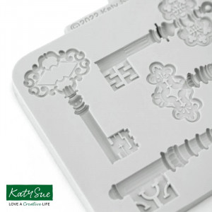 Mulaj Silicon Vintage - Chei, 5 Subiecte 6 - 9 x 3 cm - Img 2