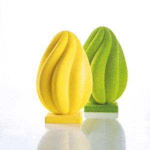 Or Paste Helical Ø 14 x H 21.8 cm, Set Matrite Plastic 2 Subjects Chocolate - Img 2