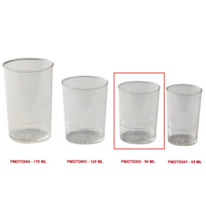 Pahare Reutilizabile Classic 90 ml, Ø 5 x H 6.5 cm, Set 100 Buc - Img 2