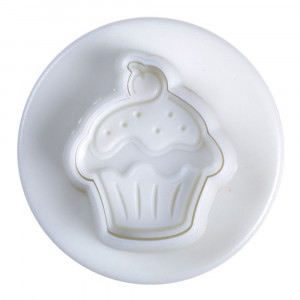 Party Cupcakes - Decupatoare Plastic cu Extractor Ø 3.3 - 5 cm, Set 4 Buc - Img 4