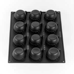 Pavoflex 30x40-es forma, Tiramisu-csésze, 8,8 x 7,2 x H 4,3 cm, 12 üreges, 140 ml - Img 2
