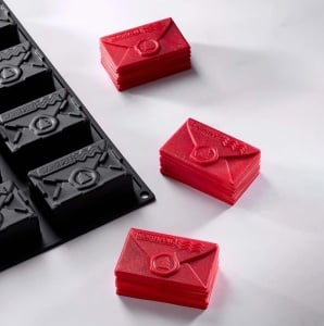 Pavoflex mould, 30 x 40 cm, Bachour North Pole, 15 cavities, 8.1 x 5.3 x H 3.2 cm, 120 ml